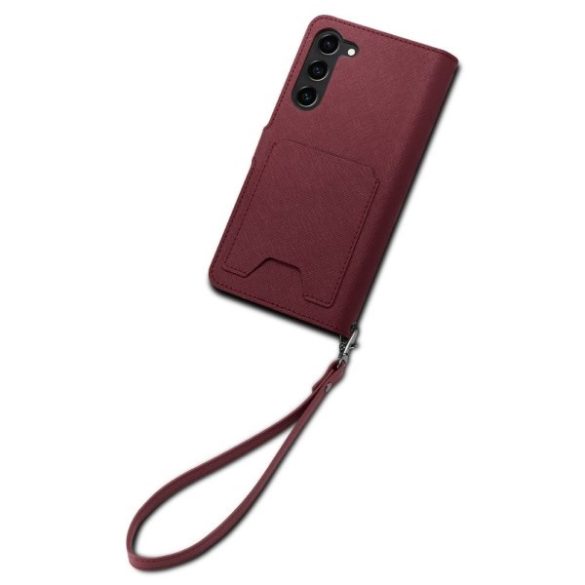 Spigen pénztárcával "S" Plus Sam Samsung Galaxy S23+ S916 burgundia ACS05678 tok