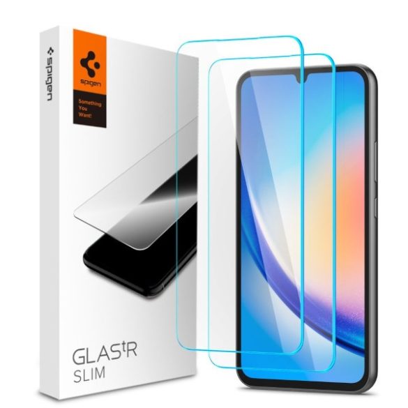 Spigen Glas.TR Slim Samsung Galaxy A34 5G A346 2db AGL05967 edzett üveg fólia