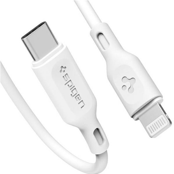 Hálózati töltő Spigen PE2C10CL PD20W USB-C + kabel lightnig Bia³,a/White ASE05999