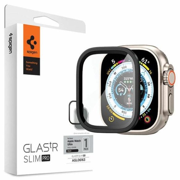 Spigen ALM Glas.Tr Slim Pro Apple Watch Ultra (49mm) Fekete AGL06163 fólia