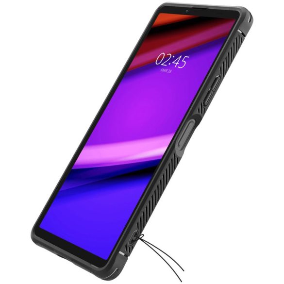 Spigen Rugged Armor Sony Xperia 10 V fekete ACS06202 tok