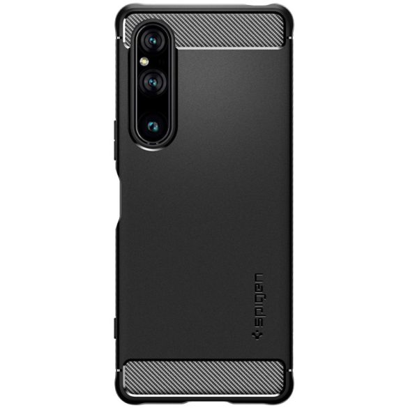 Spigen Rugged Armor Sony Xperia 1 V fekete ACS06204 tok