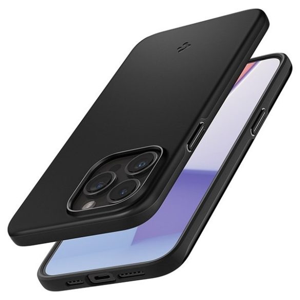 Spigen Thin Fit iPhone 15 Pro Max 6.7" vékony illeszkedés, fekete ACS06544 tok