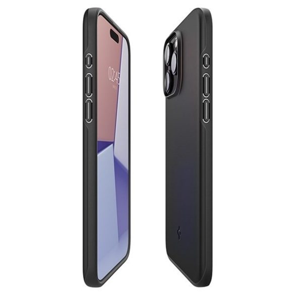 Spigen Thin Fit iPhone 15 Pro Max 6.7" vékony illeszkedés, fekete ACS06544 tok