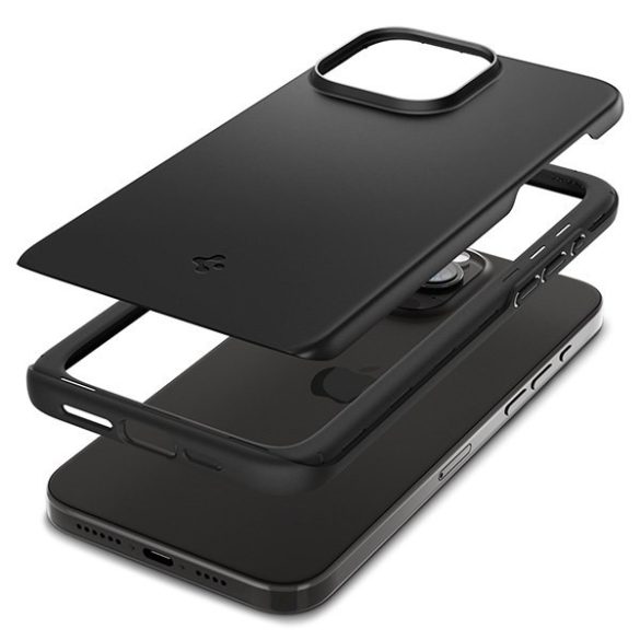 Spigen Thin Fit iPhone 15 Pro Max 6.7" vékony illeszkedés, fekete ACS06544 tok