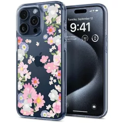   Spigen folyadékkristályos iPhone 15 Pro 6.1" virág ACS06558 tok