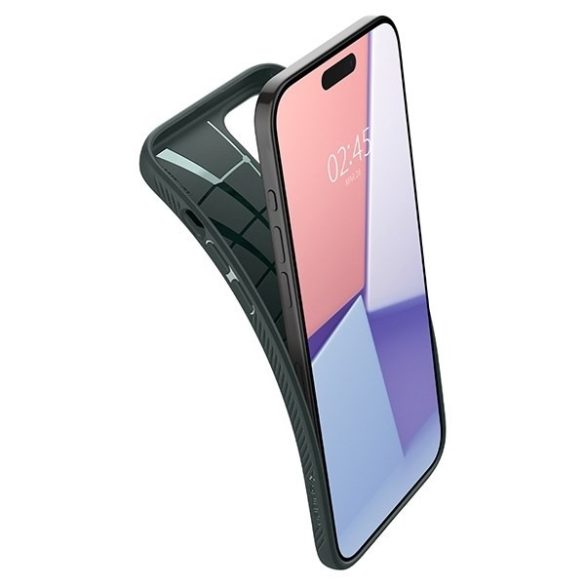 Spigen Liquid Air iPhone 15 Pro Max 6.7" zöld/sötétzöld ACS06564 tok