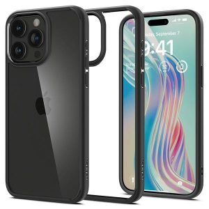 Spigen Ultra Hybrid iPhone 15 Pro Max 6,7" matt fekete ACS06570 tok