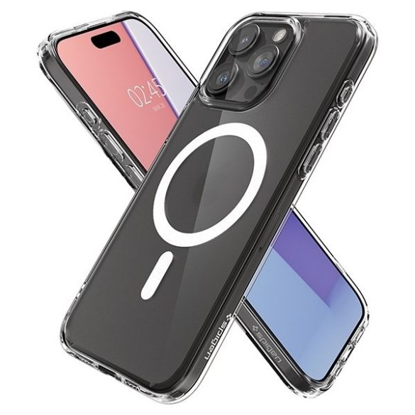 Spigen Ultra Hybrid MAG iPhone 15 Pro Max 6,7" Magsafe fagyálló átlátszó ACS06580 tok