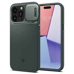 Spigen Optik Armor iPhone 15 Pro Max 6,7" MAG Magsafe zöld/sötétzöld ACS06600 tok