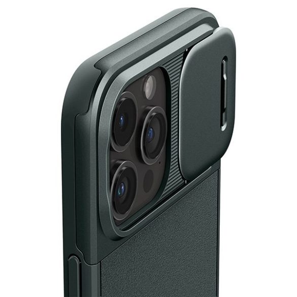 Spigen Optik Armor iPhone 15 Pro Max 6,7" MAG Magsafe zöld/sötétzöld ACS06600 tok