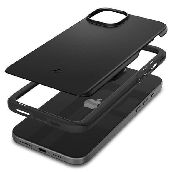 Spigen Thin Fit iPhone 15 Plus fekete tok