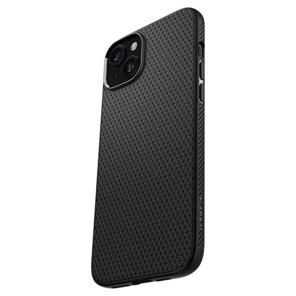 Spigen Liquid Air iPhone 15 Plus matt fekete tok