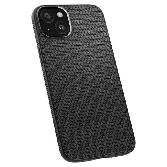 Spigen Liquid Air iPhone 15 Plus matt fekete tok