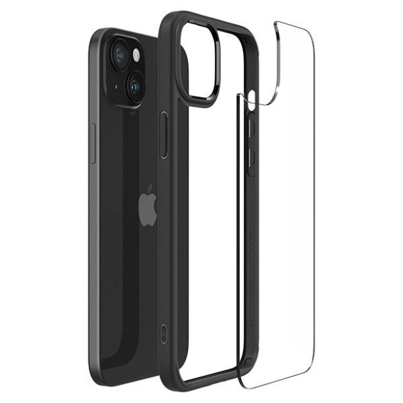 Spigen Ultra Hybrid iPhone 15 Plus matt fekete tok