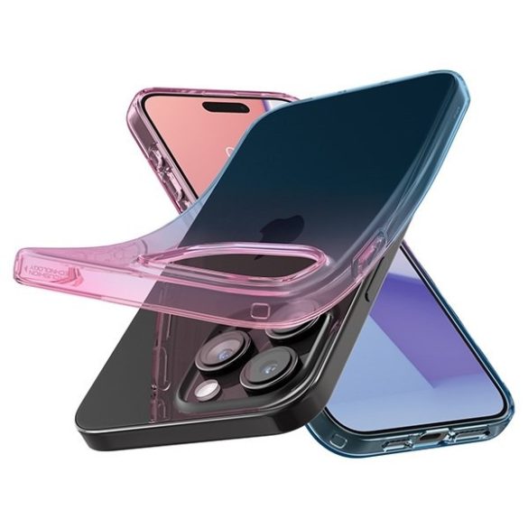 SPIGEN Liquid Crystal iPhone 15 Pro 6.1" rózsaszín színárnyalatú tok