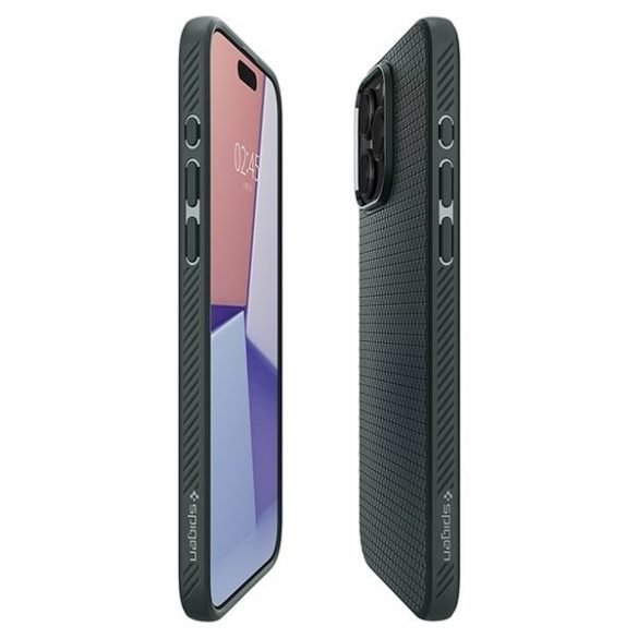 Spigen Liquid Air iPhone 15 Pro 6.1" zöld/sötétzöld ACS06706 tok