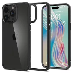   Spigen Ultra Hybrid iPhone 15 Pro 6.1" matt fekete ACS06713 tok