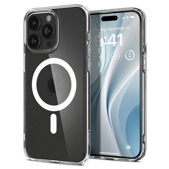 Spigen Ultra Hybrid MAG iPhone 15 Pro 6,1" Magsafe átlátszó ACS06719 tok