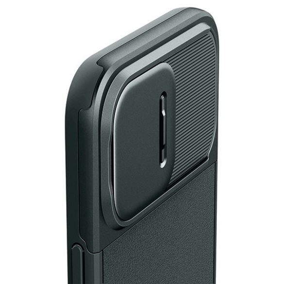 Spigen Optik Armor iPhone 15 Pro 6.1" MAG Magsafe zöld/sötétzöld ACS06739 tok