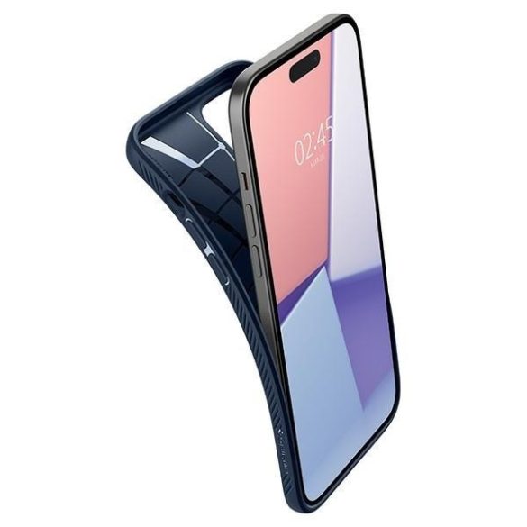 Spigen Liquid Air iPhone 15 tengerészkék tok