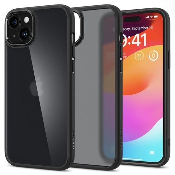 Spigen Ultra Hybrid iPhone 15 fekete tok