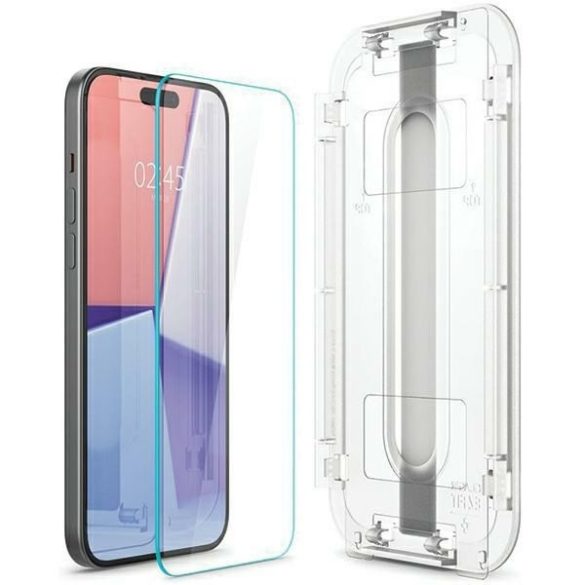 Spigen Glas.TR iPhone 15 Pro Max 6.7" "EZ FIT" 2 db átlátszó edzett üveg