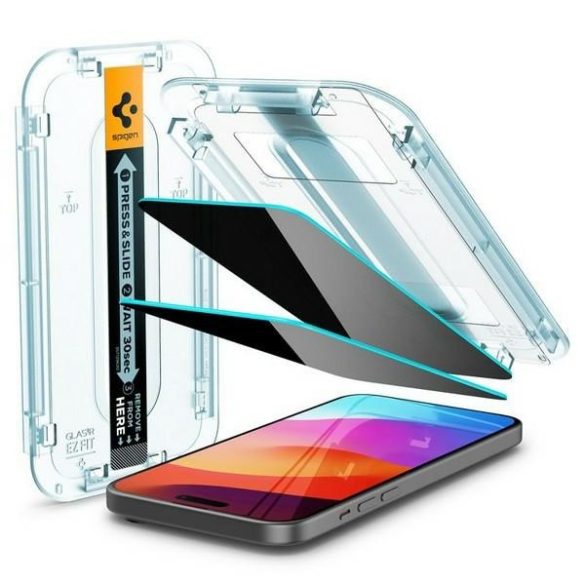 Spigen Glas.TR iPhone 15 Plus 6.7" "EZ FIT" 2 db edzett üveg 