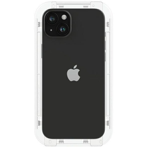 Spigen Glas.TR FC iPhone 15 6.1" "EZ FIT" 2 db edzett üveg fekete keretes AGL06904