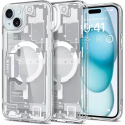 Spigen Ultra Hybrid MAG iPhone 15 Plus Magsafe fehér tok