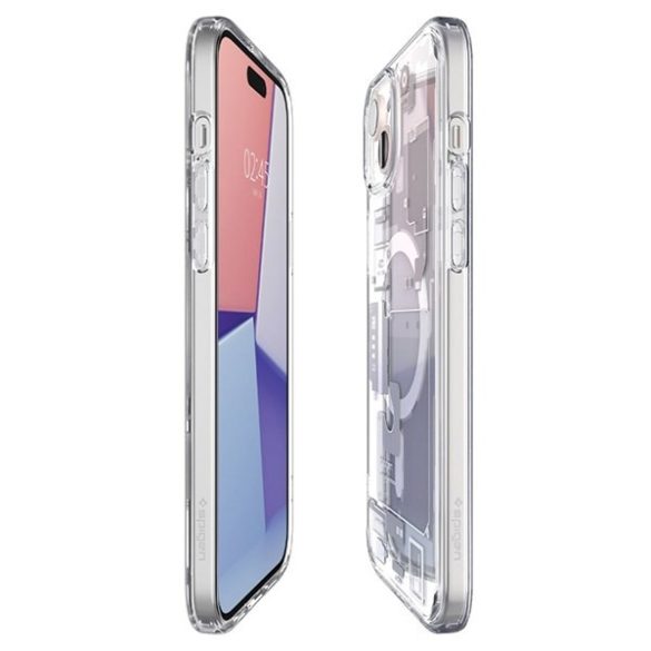 Spigen Ultra Hybrid MAG iPhone 15 Plus Magsafe fehér tok