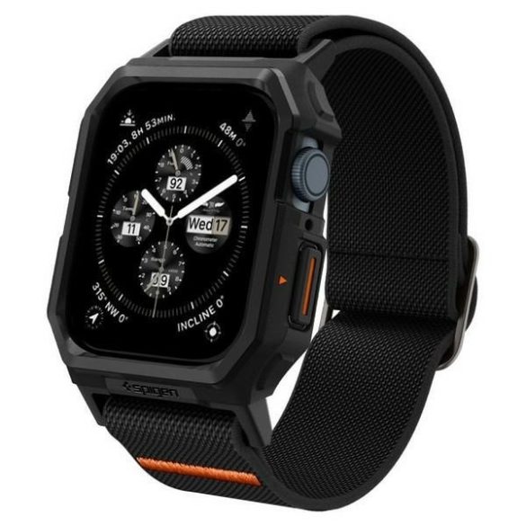 Spigen Lite Fit PRO Apple Watch 4/5/6/7/ 8/9/SE 44/45mm fekete csereszíj