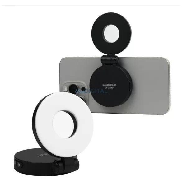 Araree Magfie Light MagSafe hordozható LED-lámpa, fekete