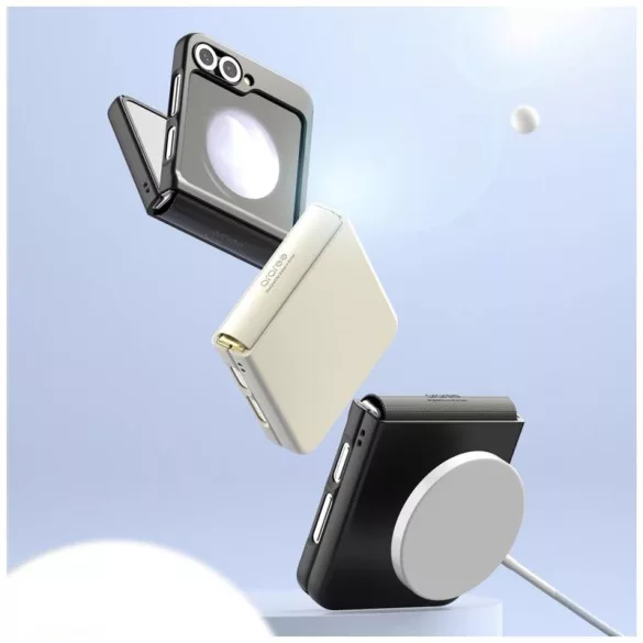 Araree Aero Flex M MagSafe-kompatibilis tok Samsung Galaxy Z Flip6/Flip7 FE - krémszín