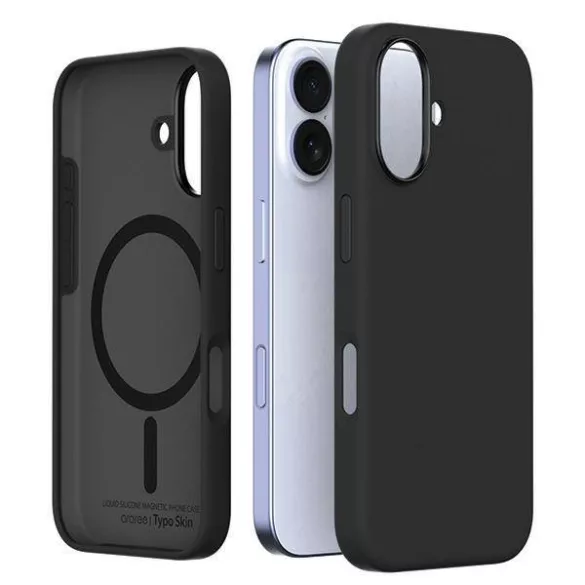 Araree Typoskin M tok iPhone 16 - fekete