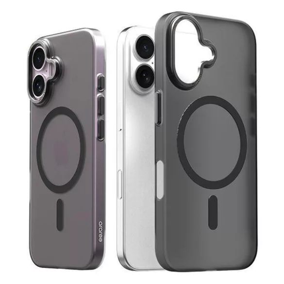 Araree Aero Frame tok iPhone 16 - fekete átlátszó