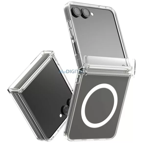 Araree Duple 360 M MagSafe-kompatibilis tok Samsung Galaxy Z Flip7 - átlátszó
