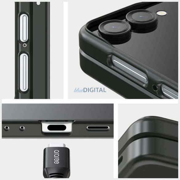 Araree Aero Flex R East-Grip Ring tok Samsung Galaxy Z Flip7 - tengerészkék