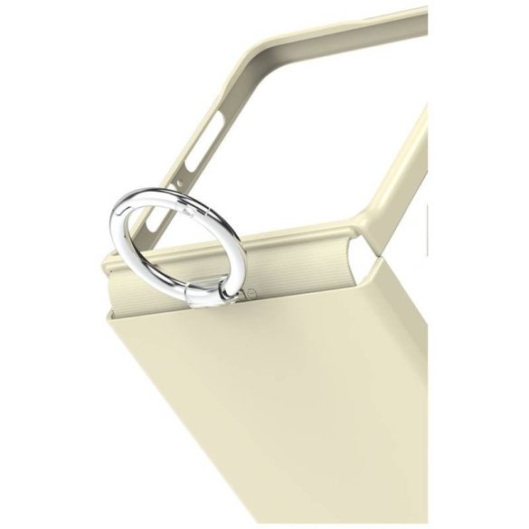 Araree Aero Flex R East-Grip Ring tok Samsung Galaxy Z Flip7 - krémszín