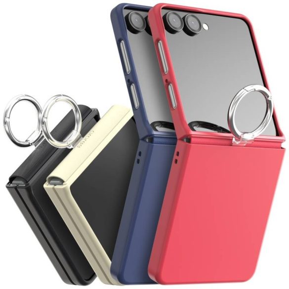 Araree Aero Flex R East-Grip Ring tok Samsung Galaxy Z Flip7 - krémszín