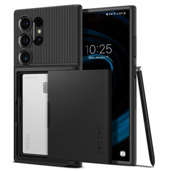 Spigen Slim Armor tok Samung S24 Ultra S928 fekete ACS07306