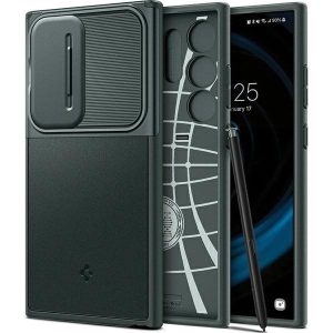 Spigen Optik Armor tok Samsung S24 Ultra S928 sötétzöld ACS07314