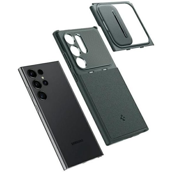 Spigen Optik Armor tok Samsung S24 Ultra S928 sötétzöld ACS07314