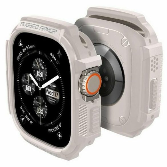 Spigen Rugged Armor Pro tok Apple Watch Ultra 1/2 49mm - bézs