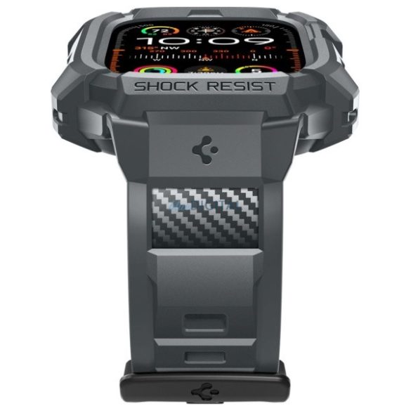 Spigen Rugged Armor Pro tok Apple Watch Ultra 1/2 (49mm) - sötétszürke