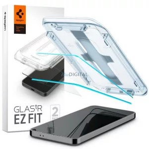 Spigen "EZ FIT" edzett üveg felhelyezést segítő kerettel Samsung Galaxy S24 (S921) - 2db 