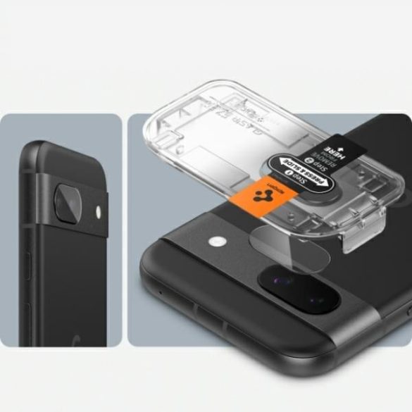 Spigen Optik.Tr Camera kamera lencse védő üvegfólia 2db EZ FIT applikátorral Google Pixel 8a