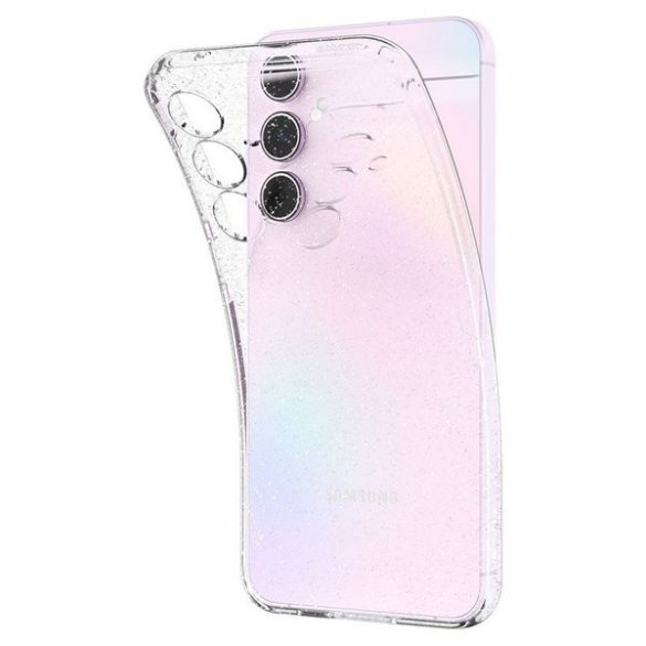 Spigen Liquid Crystal Glitter tok Samsung Galaxy A55 5G - átlátszó csillogós