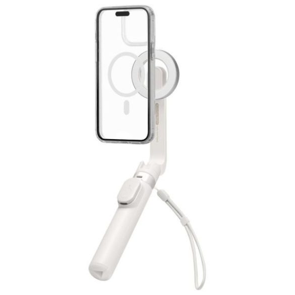 Spigen S571W MagSafe Bluetooth szelfibot és tripod - bézs