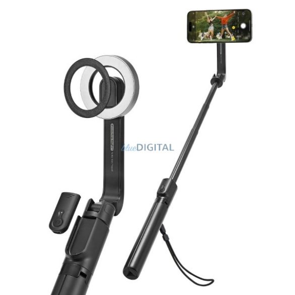 Spigen S580W MagSafe Bluetooth szelfibot és tripod - fekete